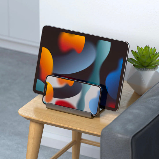 DUAL VERTICAL LAPTOP STAND SPACE GRAY