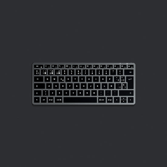 Spanish Slim x1 Bluetooth Backlit Keyboard  Space Gray