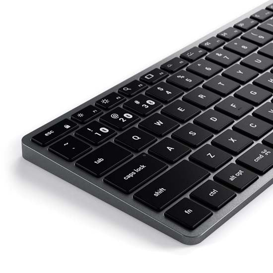 Slim x1 Bluetooth Backlit Keyboard QWERTY Space Gray