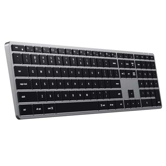 Slim X3 Bluetooth USB-C QWERTY Keyboard - Space Gray