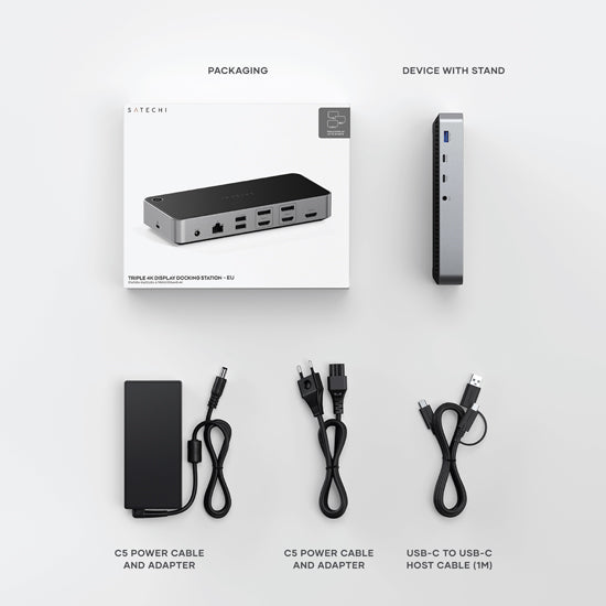 Docking Station Triple Display 4K Space Gray