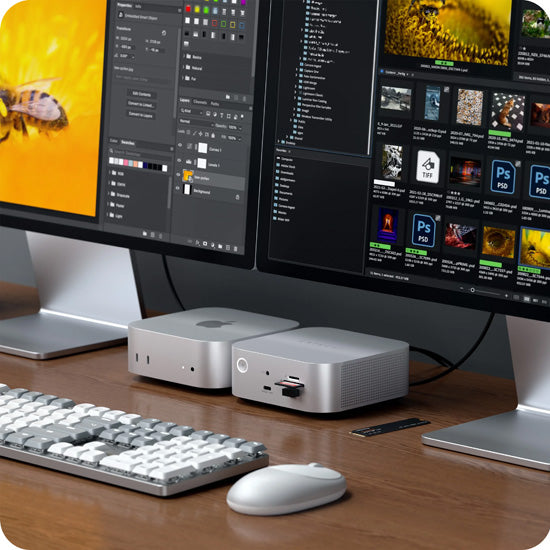 Thunderbolt 5 CubeDock™ with SSD Enclosure Silver