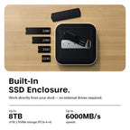 Thunderbolt 5 CubeDock™ with SSD Enclosure Silver