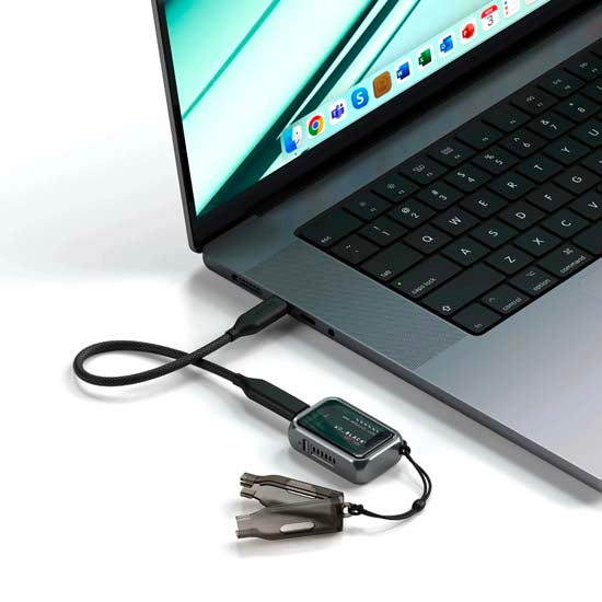 USB-C Mini NVMe SSD Enclosure Space Gray