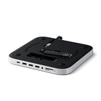 Stand & Hub Mac Mini/studio avec emplacement NVMe M.2 SATA Silver