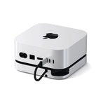 Support & Hub pour Mac Mini M4 avec boîtier SSD Silver
