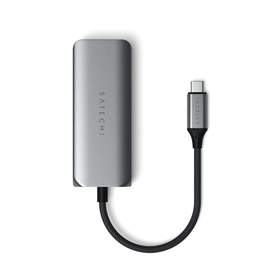 4-In-1 USB-C Hub With 2.5 Gigabit Ethernet Space Gray