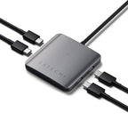 4-Port USB-C hub with PD Space Gray