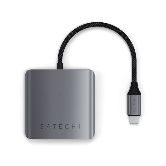 4-Port USB-C hub with PD Space Gray
