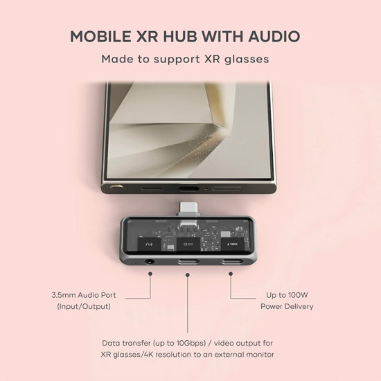 Mobile XR Hub with Audio Space Gray