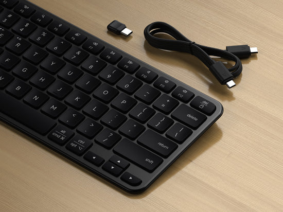 SLIM EX1 Wireless QWERTY Keyboard Space Black