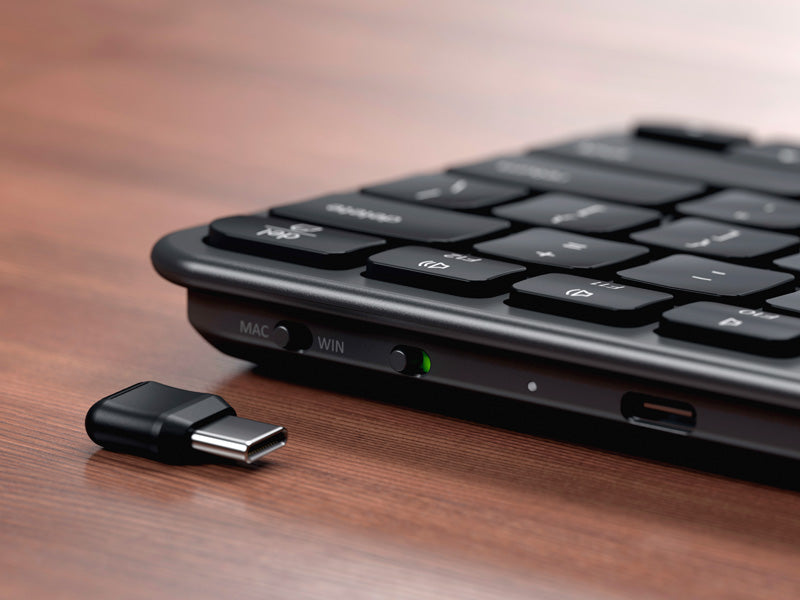 SLIM EX1 Wireless AZERTY Keyboard Space Black