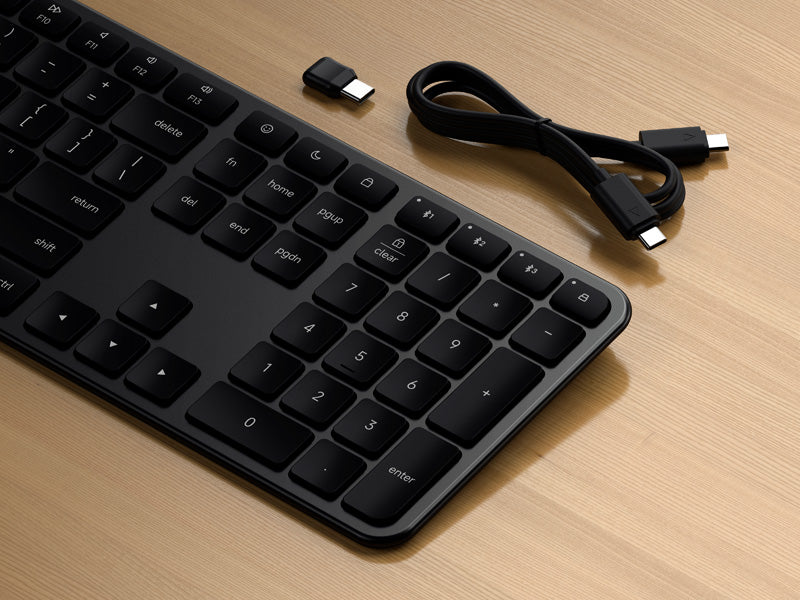 SLIM EX3 Wireless AZERTY Keyboard Space Black