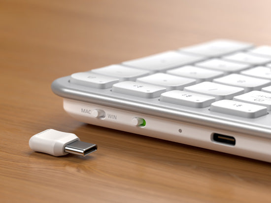 SLIM EX3 Wireless QWERTY Keyboard Silver