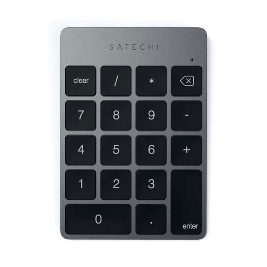 Aluminum Slim Rechargeable Bluetooth Keypad Space Grey