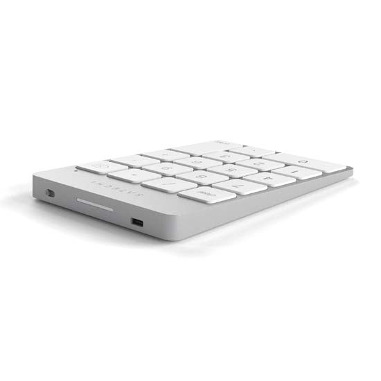 Aluminum Slim Rechargeable Bluetooth Keypad Silver