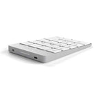 Aluminum Slim Rechargeable Bluetooth Keypad Silver