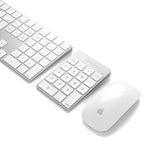 Aluminum Slim Rechargeable Bluetooth Keypad Silver