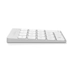Aluminum Slim Rechargeable Bluetooth Keypad Silver