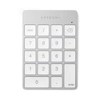 Aluminum Slim Rechargeable Bluetooth Keypad Silver