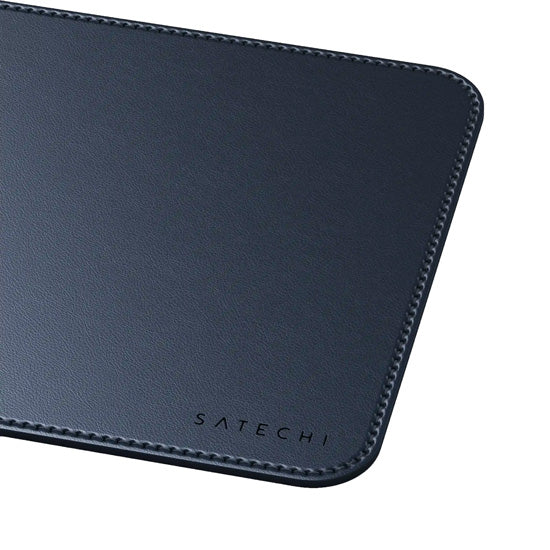 Vegan-Leather Premium Mouse Pad Blue