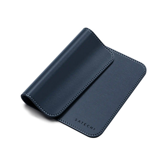 Vegan-Leather Premium Mouse Pad Blue