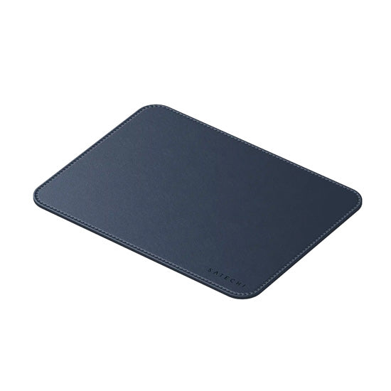 Vegan-Leather Premium Mouse Pad Blue