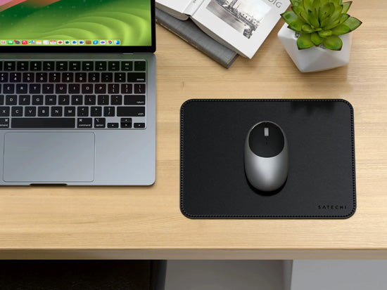 Vegan-Leather Premium Mouse Pad Black