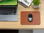 Vegan-Leather Premium Mouse Pad Brown