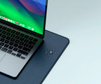 Vegan-Leather Premium Desk Mat Blue