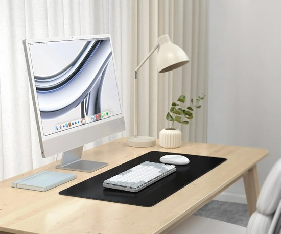 Vegan-Leather Premium Desk Mat Black
