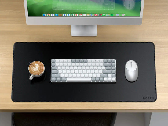 Vegan-Leather Premium Desk Mat Black