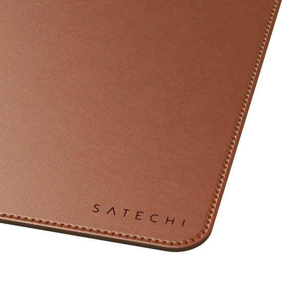 Vegan-Leather Premium Desk Mat Brown