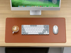 Vegan-Leather Premium Desk Mat Brown