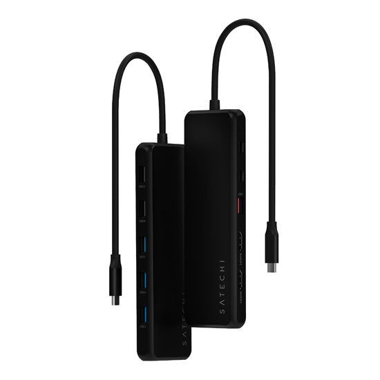 13-in-1 USB-C triple display multiport adapter Black
