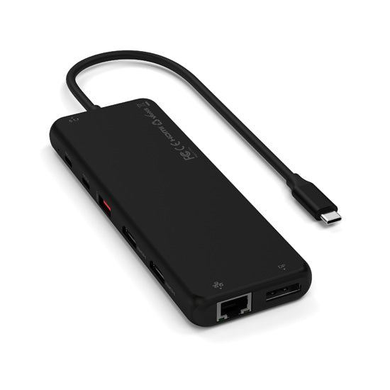 13-in-1 USB-C triple display multiport adapter Black
