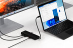 13-in-1 USB-C triple display multiport adapter Black