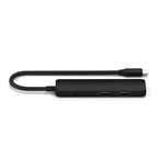 4-in-1 USB-C Slim Multiport Adapter 4K Black