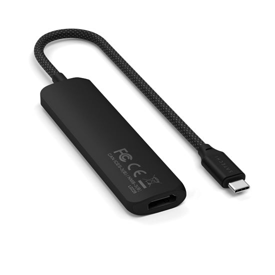 4-in-1 USB-C Slim Multiport Adapter 4K Black