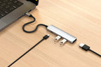 4-in-1 USB-C Slim Multiport Adapter 4K Black
