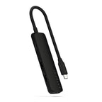 4-in-1 USB-C Slim Multiport Adapter 4K Black