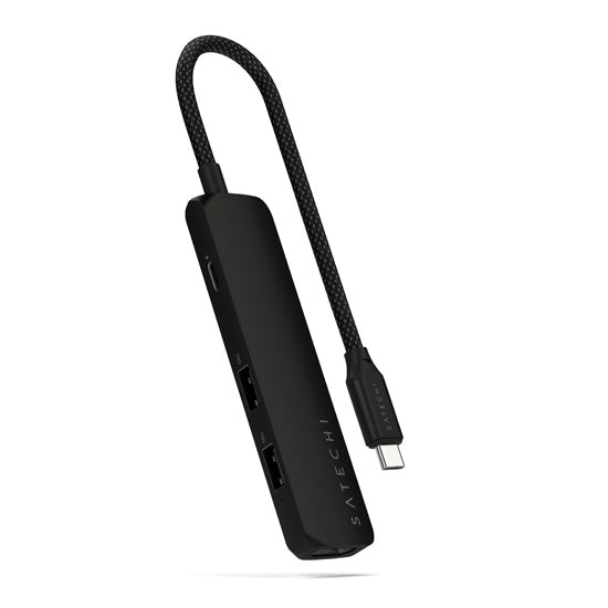 4-in-1 USB-C Slim Multiport Adapter 4K Black