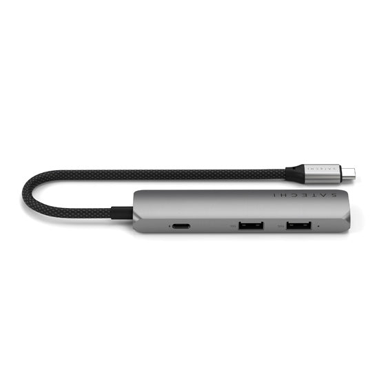 4-in-1 USB-C Slim Multiport Adapter 4K Space Gray