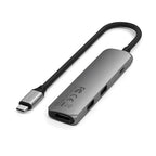 4-in-1 USB-C Slim Multiport Adapter 4K Space Gray