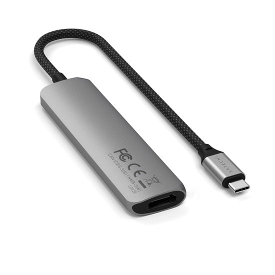 4-in-1 USB-C Slim Multiport Adapter 4K Space Gray