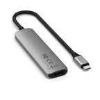 4-in-1 USB-C Slim Multiport Adapter 4K Space Gray