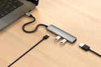 4-in-1 USB-C Slim Multiport Adapter 4K Silver