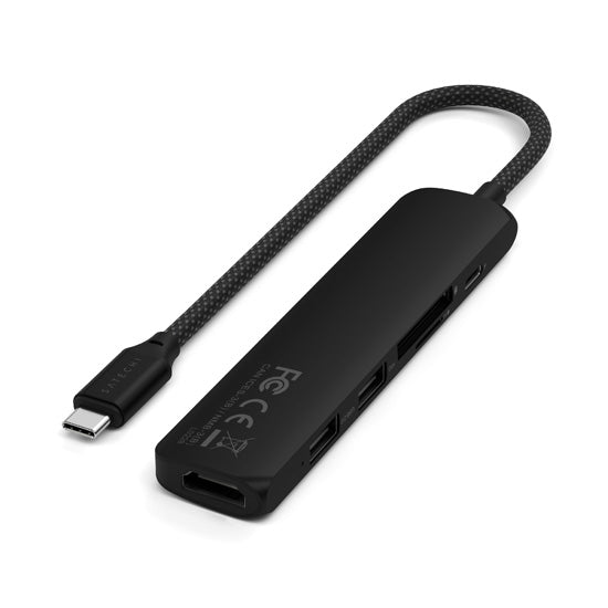 6-in-1 USB-C Slim Multiport Adapter Black