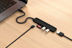 6-in-1 USB-C Slim Multiport Adapter Black