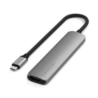 6-in-1 USB-C Slim Multiport Adapter Space Gray